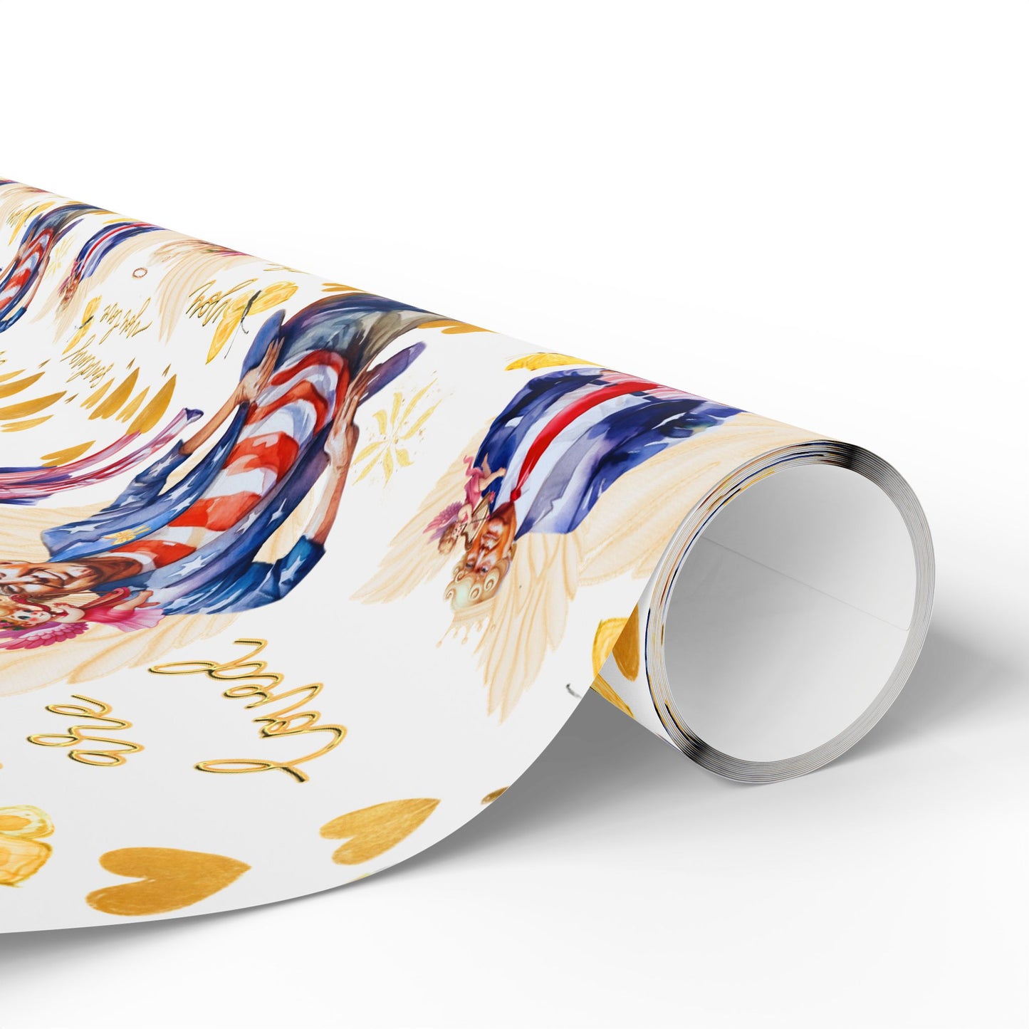 President Donald Valentines Wrapping Paper, Donald Funny Valentines Day Wrapping Paper