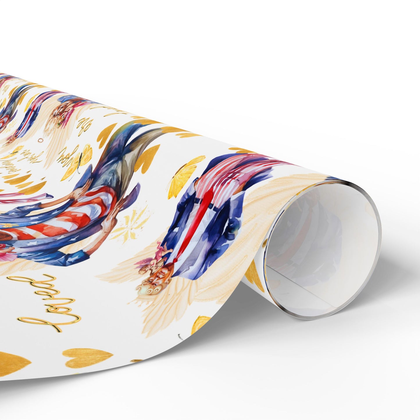 President Donald Valentines Wrapping Paper, Donald Funny Valentines Day Wrapping Paper