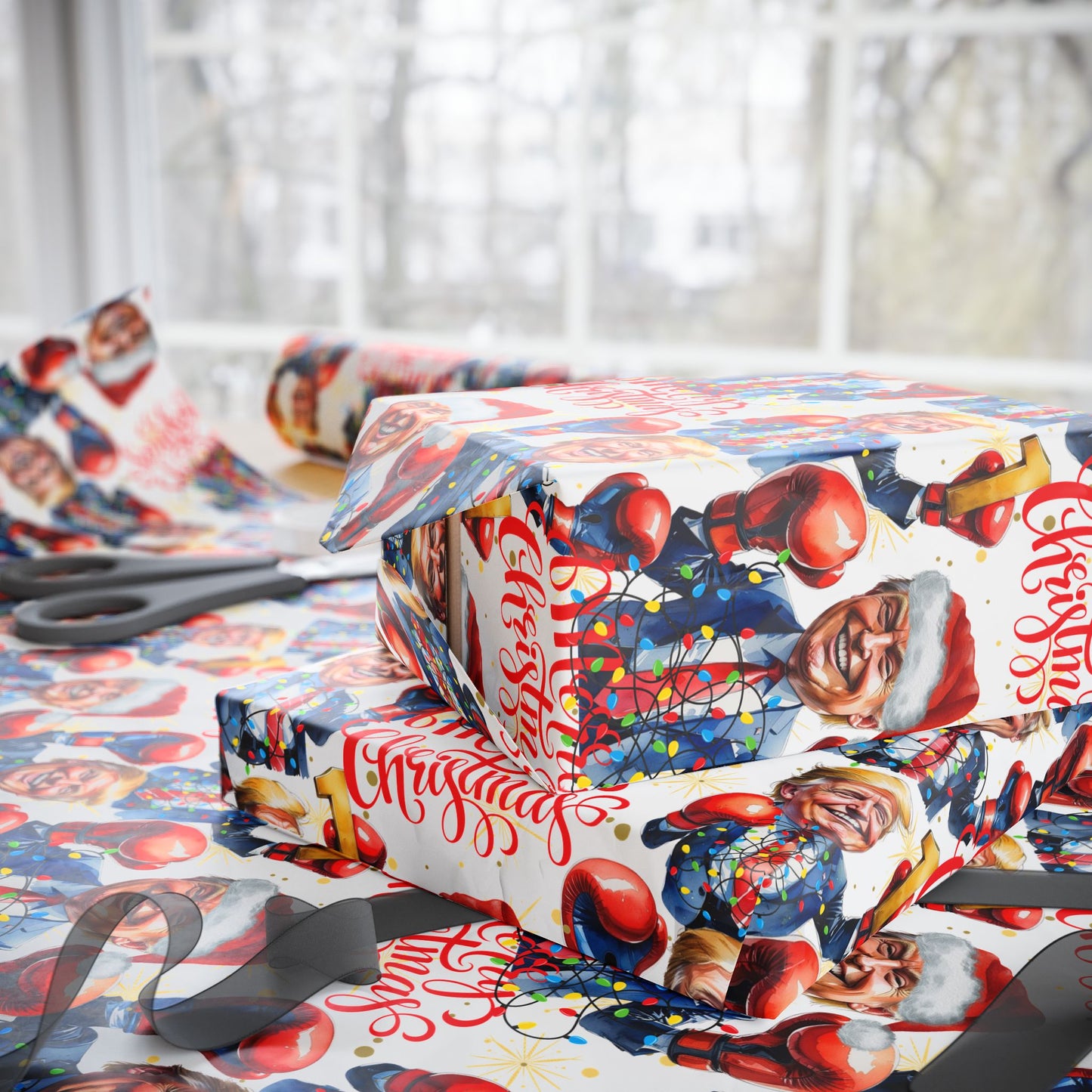 President is Fine, Everything is Fine Wrapping Paper, President Donald Holiday Gift Wrap, President Christmas Wrap Paper Roll