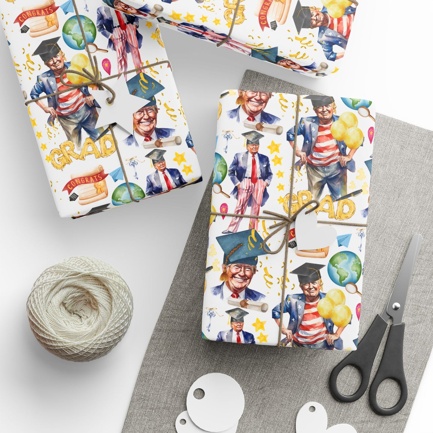 President Graduation Wrapping Paper Roll
