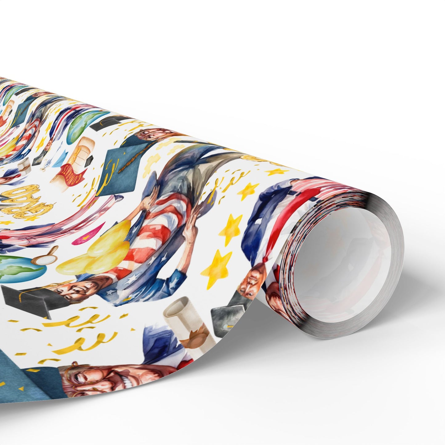 President Graduation Wrapping Paper Roll