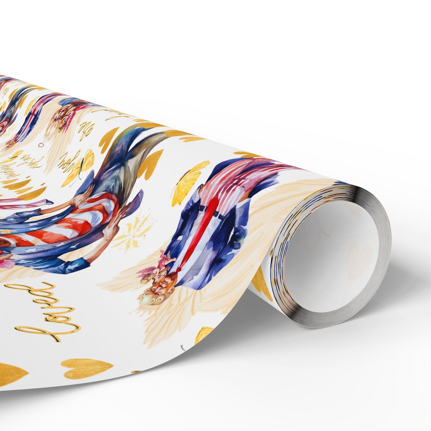 President Donald Valentines Wrapping Paper, Donald Funny Valentines Day Wrapping Paper