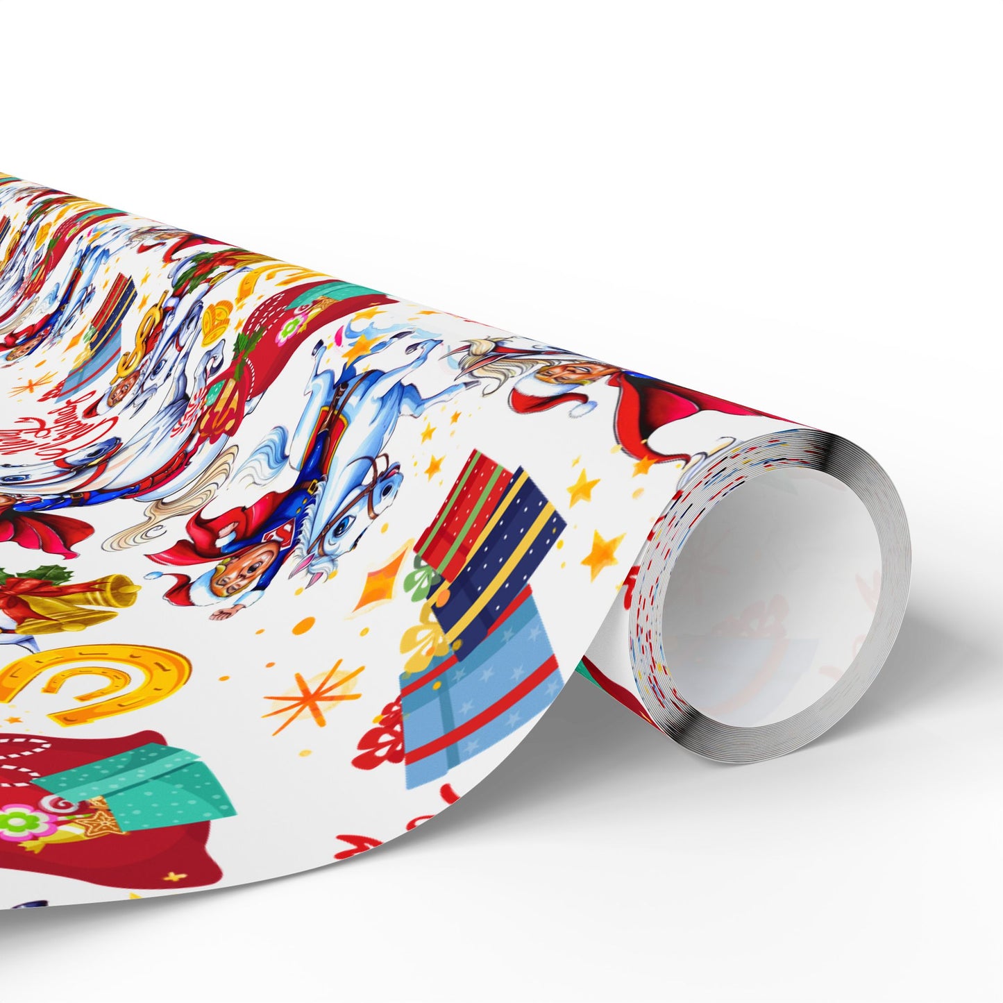 President Donald Christmas Horse Wrapping Paper, Festive Super President Gift Wrap for Christmas, President Donald 2025 Gifts