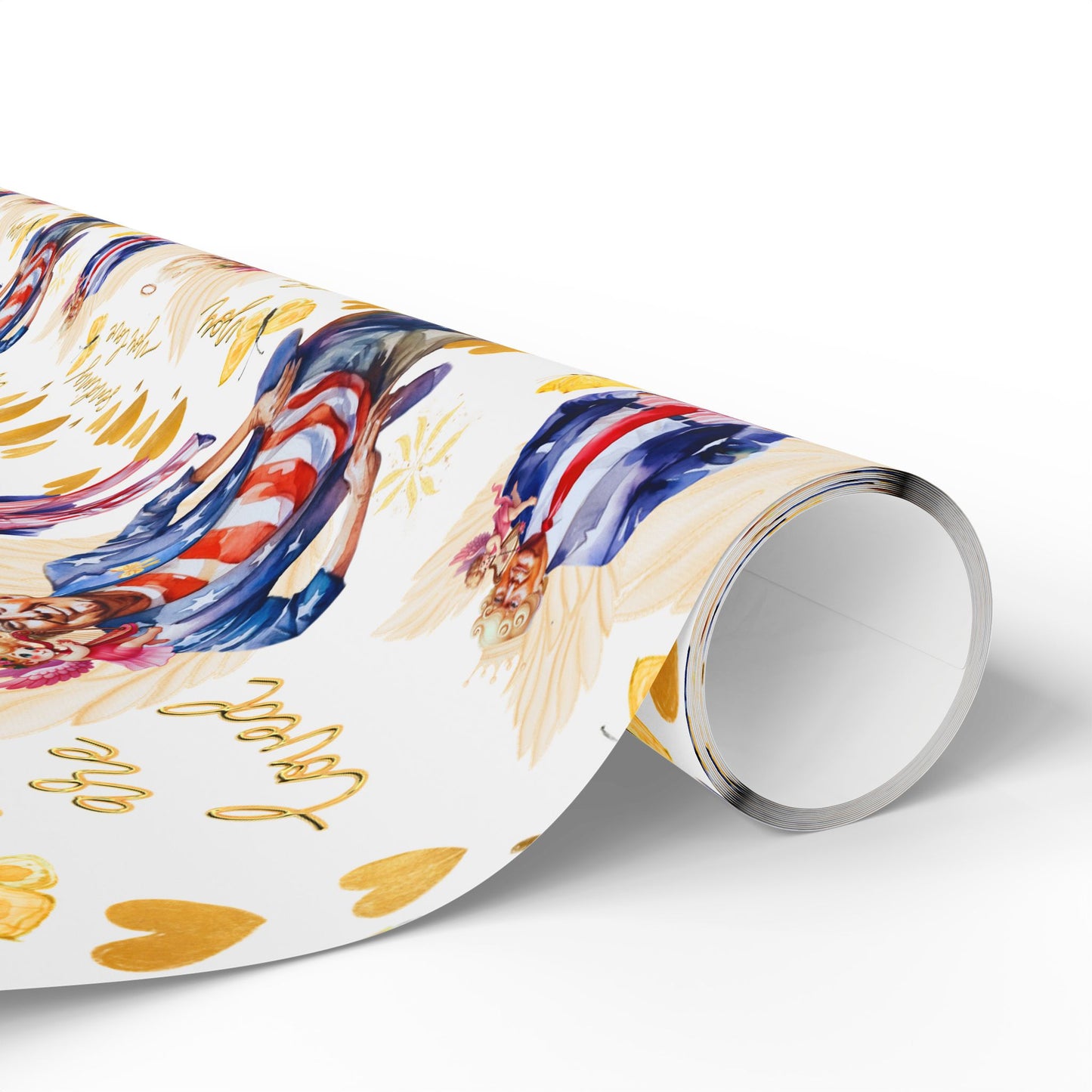 President Donald Valentines Wrapping Paper, Donald Funny Valentines Day Wrapping Paper