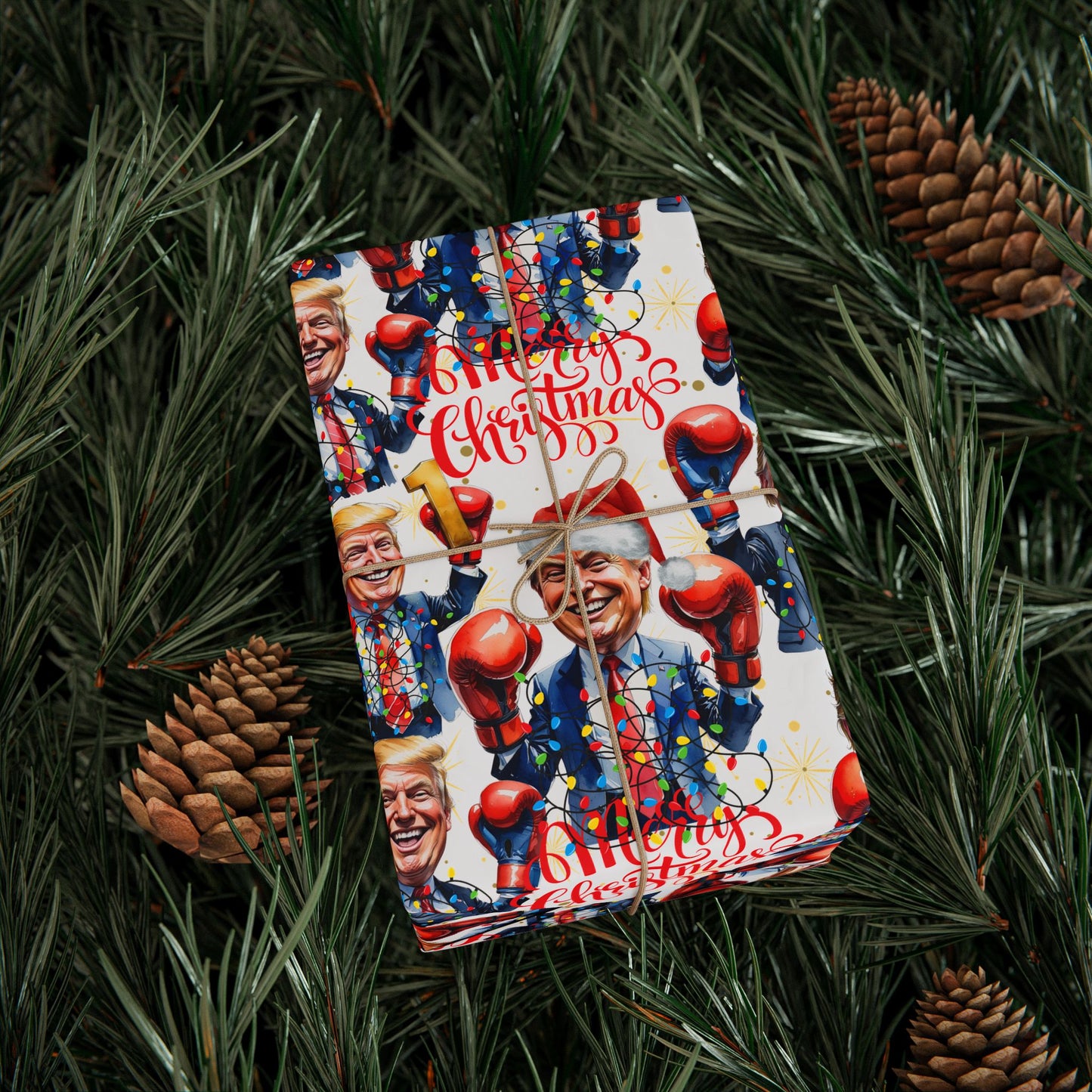 President is Fine, Everything is Fine Wrapping Paper, President Donald Holiday Gift Wrap, President Christmas Wrap Paper Roll