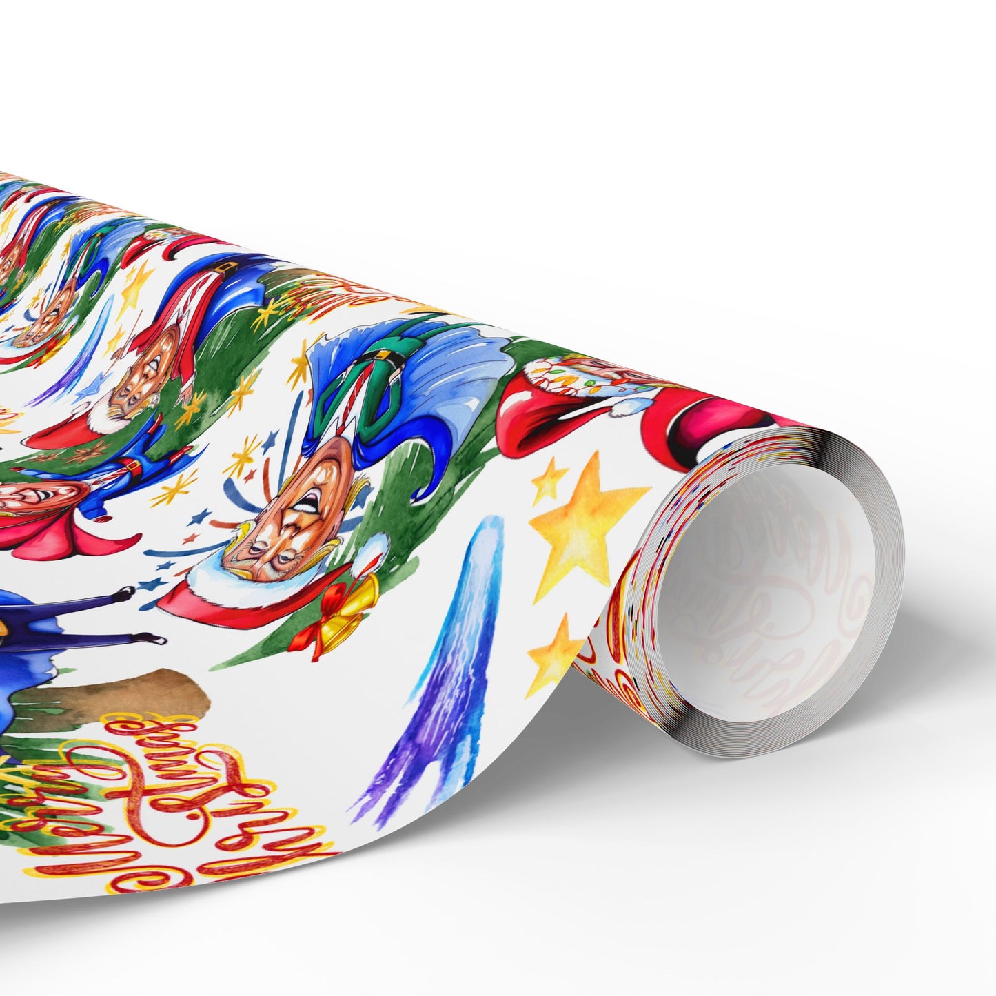 President Donald Super Christmas Wrapping Paper | Super President Gift Wrap, President Festive Decor Paper Roll