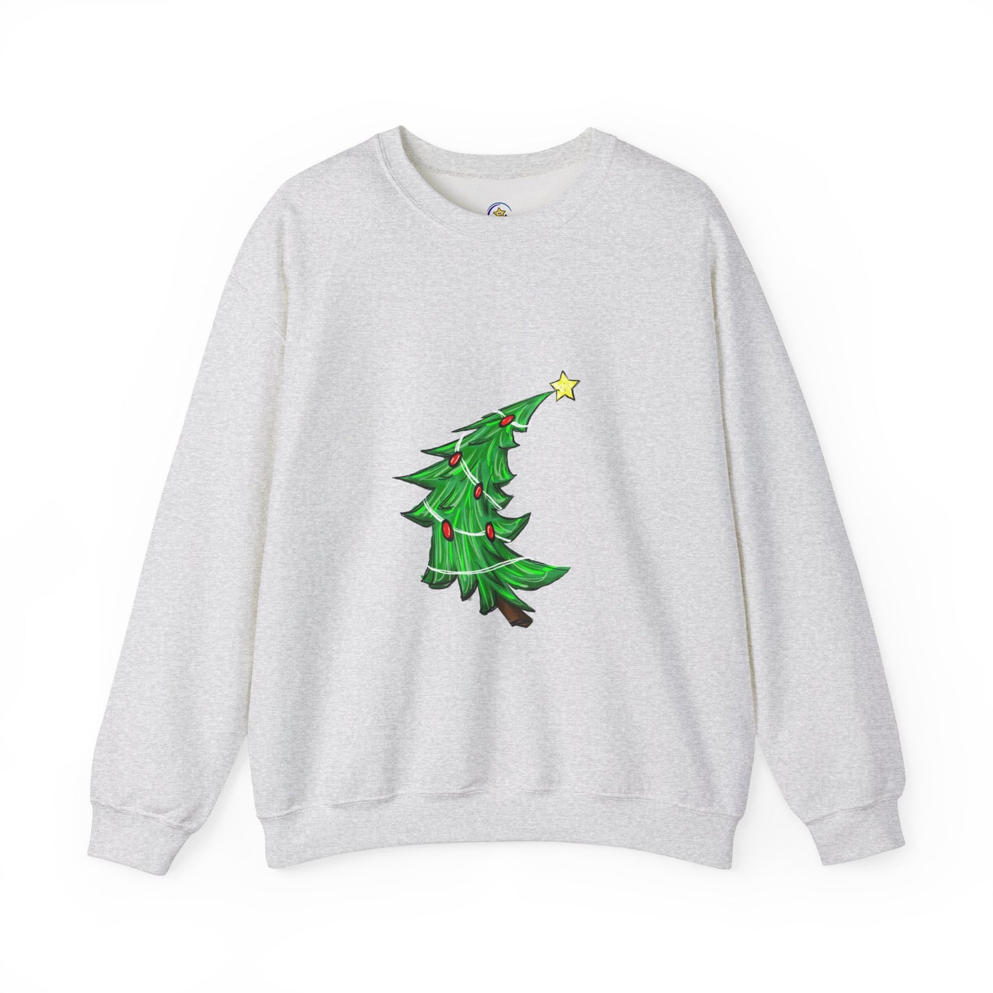 Holiday Cheer Christmas Sweatshirt with Tree Design