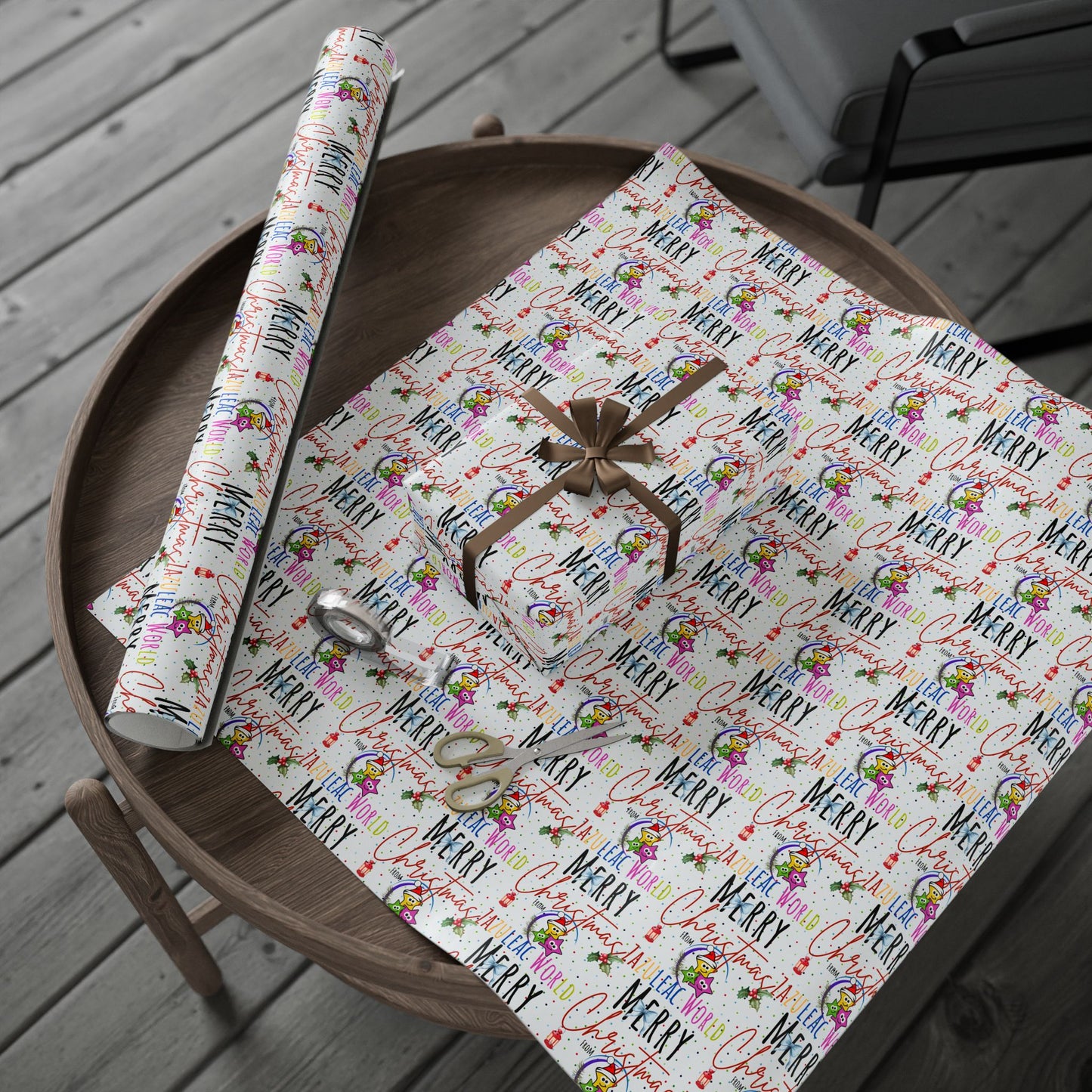 Zazuleac World Signature Christmas Wrapping Paper