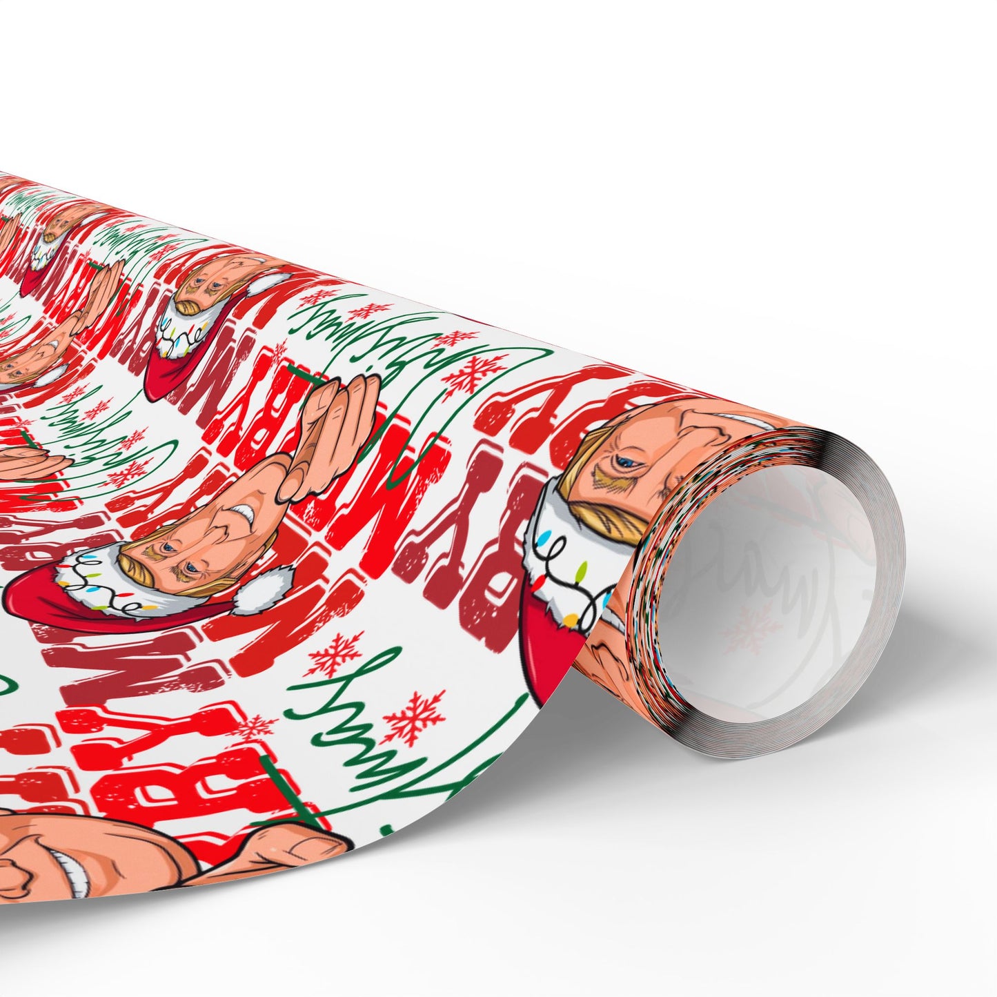 President Donald Pointing Finger Christmas Wrapping Paper Roll, President of USA Wrapping Paper, President 2025 Gift Paper
