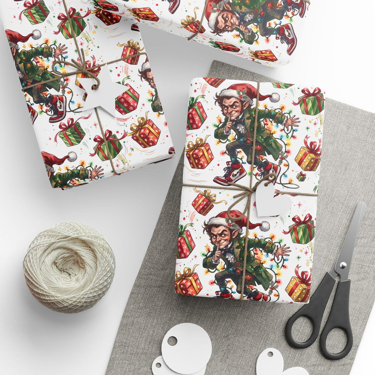 Tip Toeing Rumpelstiltskin Wrapping Paper Roll | Rumpelstiltskin Christmas Wrap Paper | Size 30' x 72" Inches