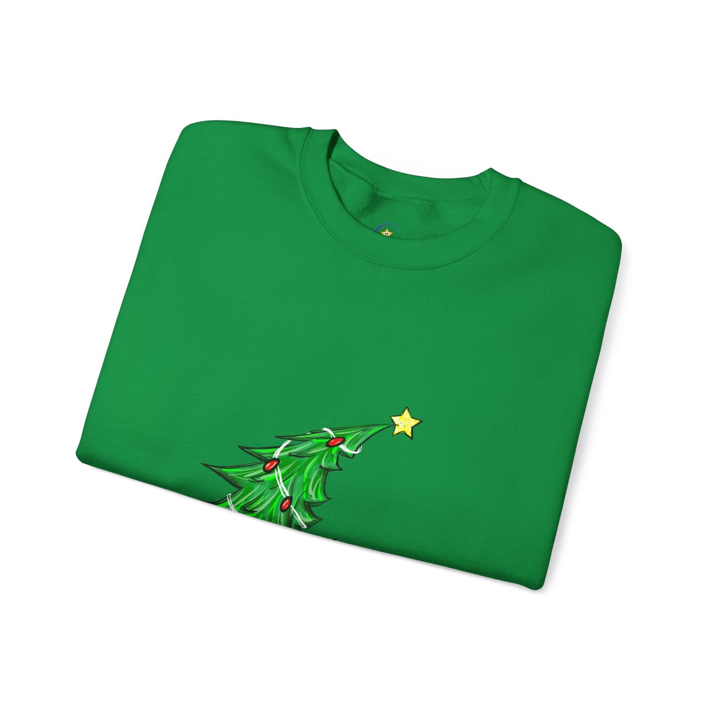 Holiday Cheer Christmas Sweatshirt with Tree Design