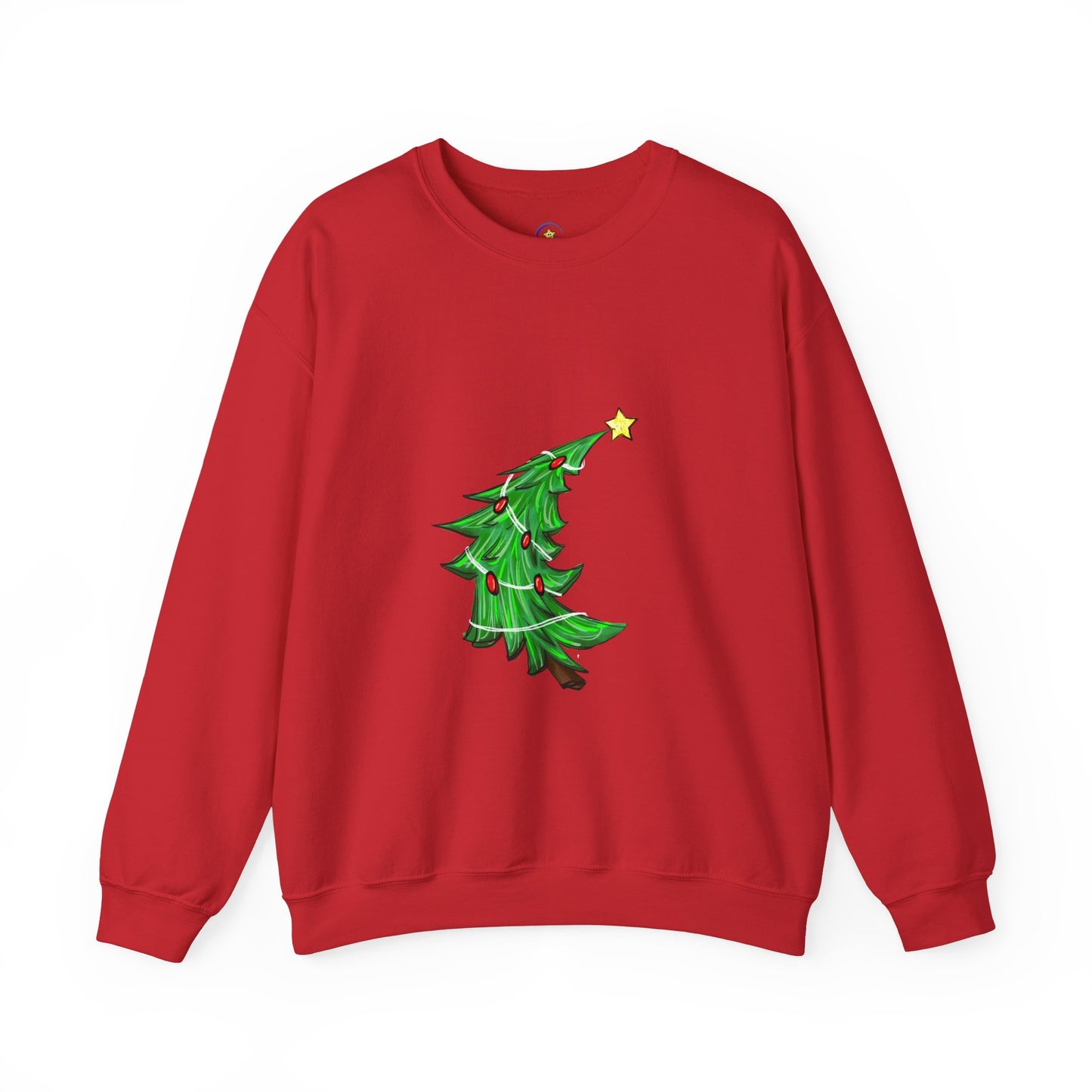 Holiday Cheer Christmas Sweatshirt with Tree Design