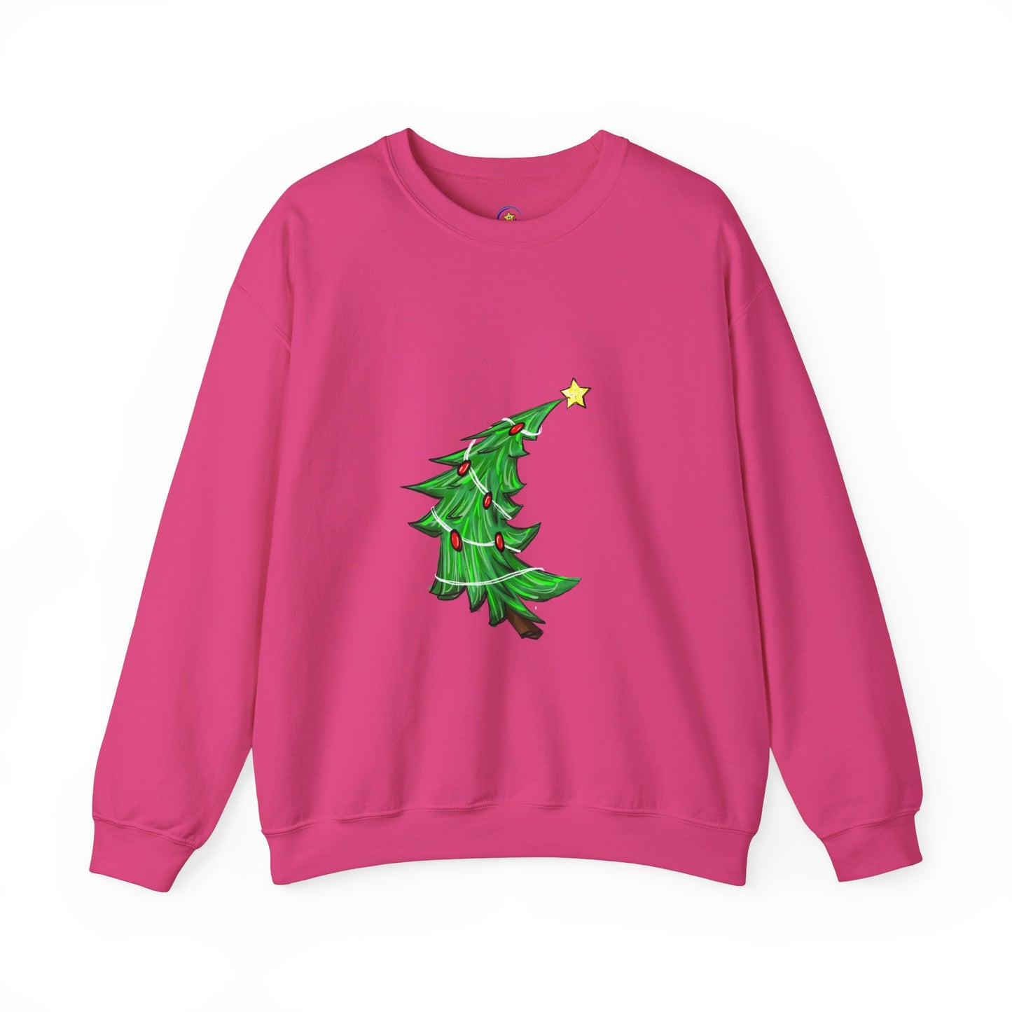 Holiday Cheer Christmas Sweatshirt with Tree Design