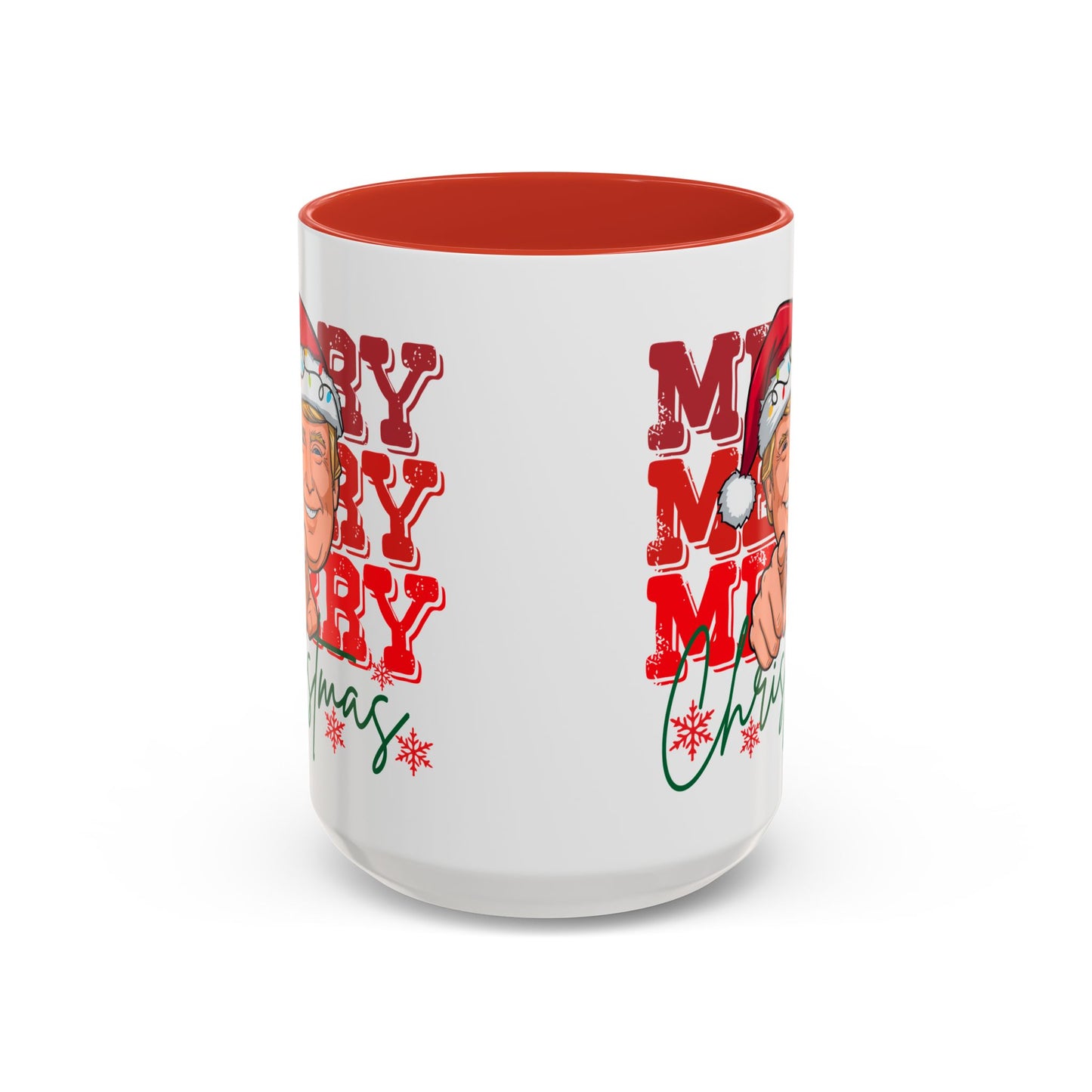President Donald Pointing Finger Christmas Mug, 15 oz. President Donald Holiday Gift for him, President Donald Funny Mug Gift