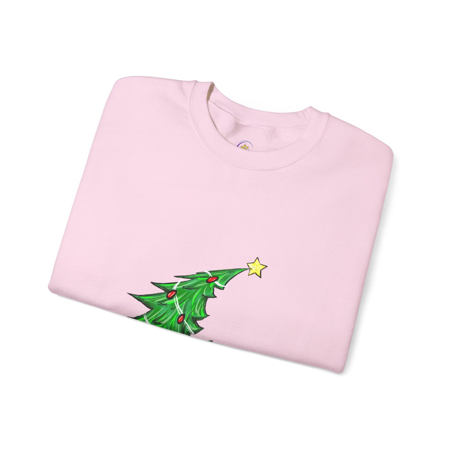 Holiday Cheer Christmas Sweatshirt with Tree Design