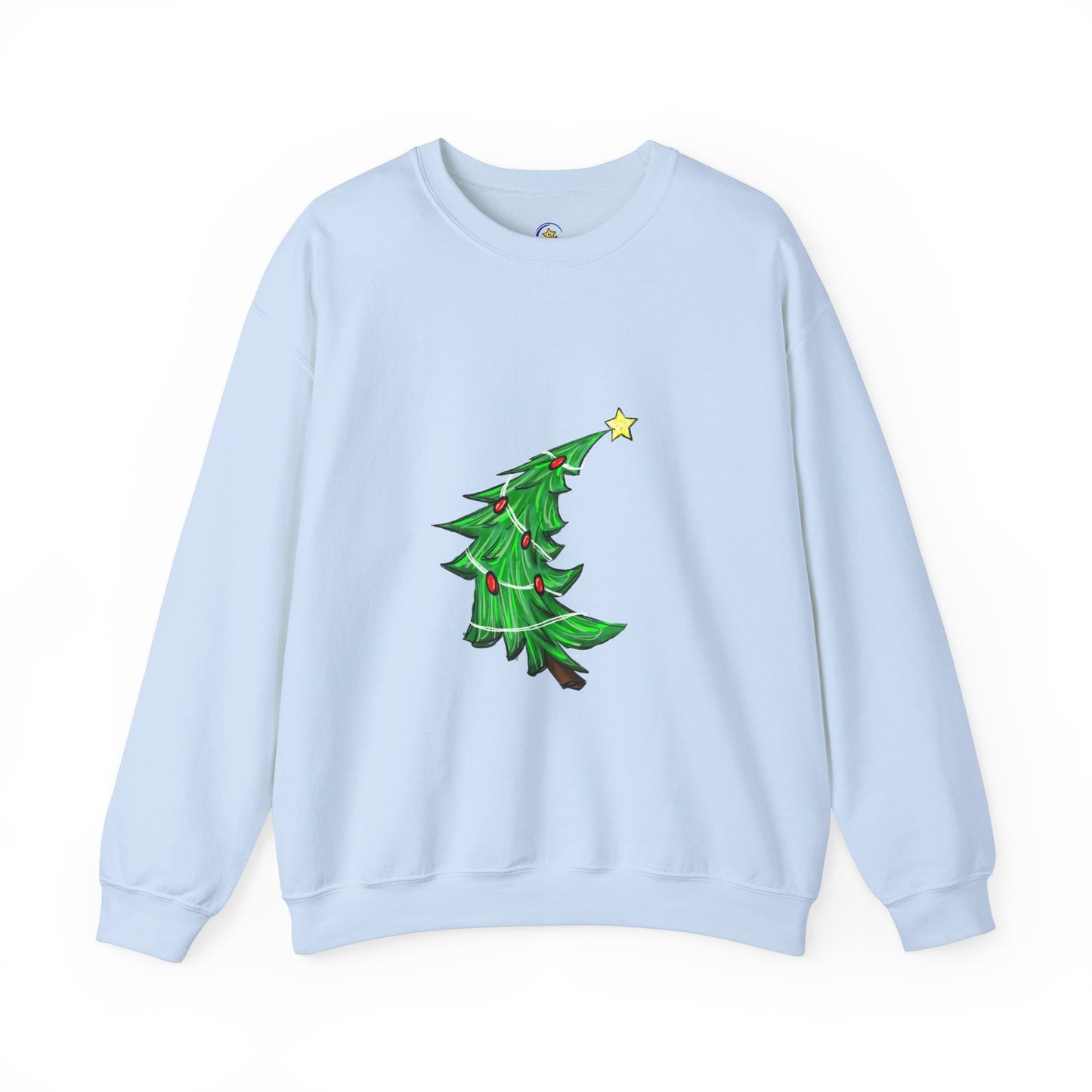 Holiday Cheer Christmas Sweatshirt with Tree Design