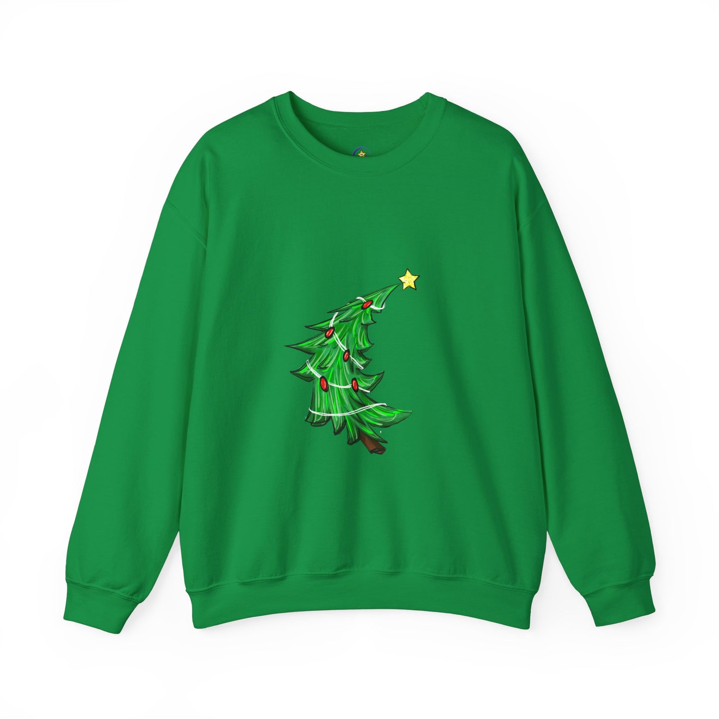 Holiday Cheer Christmas Sweatshirt with Tree Design