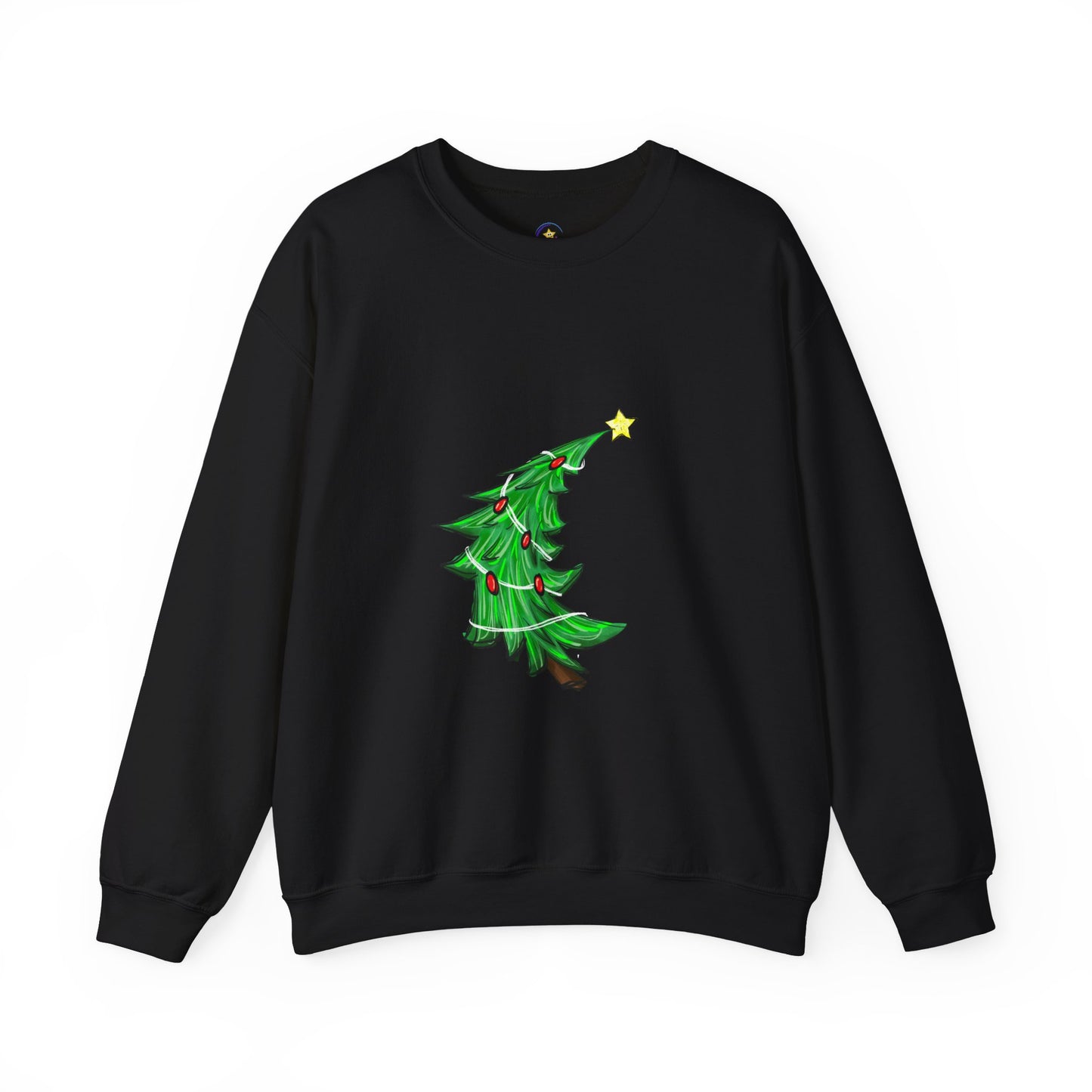 Holiday Cheer Christmas Sweatshirt with Tree Design