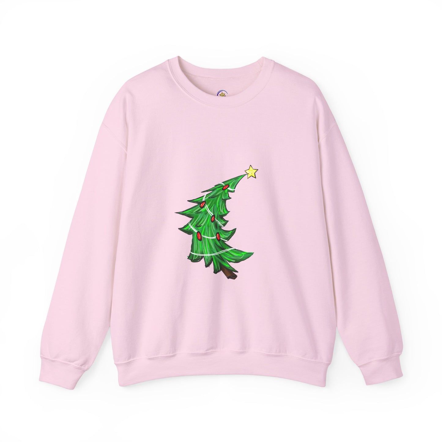 Holiday Cheer Christmas Sweatshirt with Tree Design