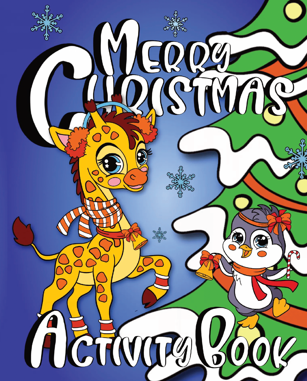 Merry Christmas Activity Book for Kids Ages 3+