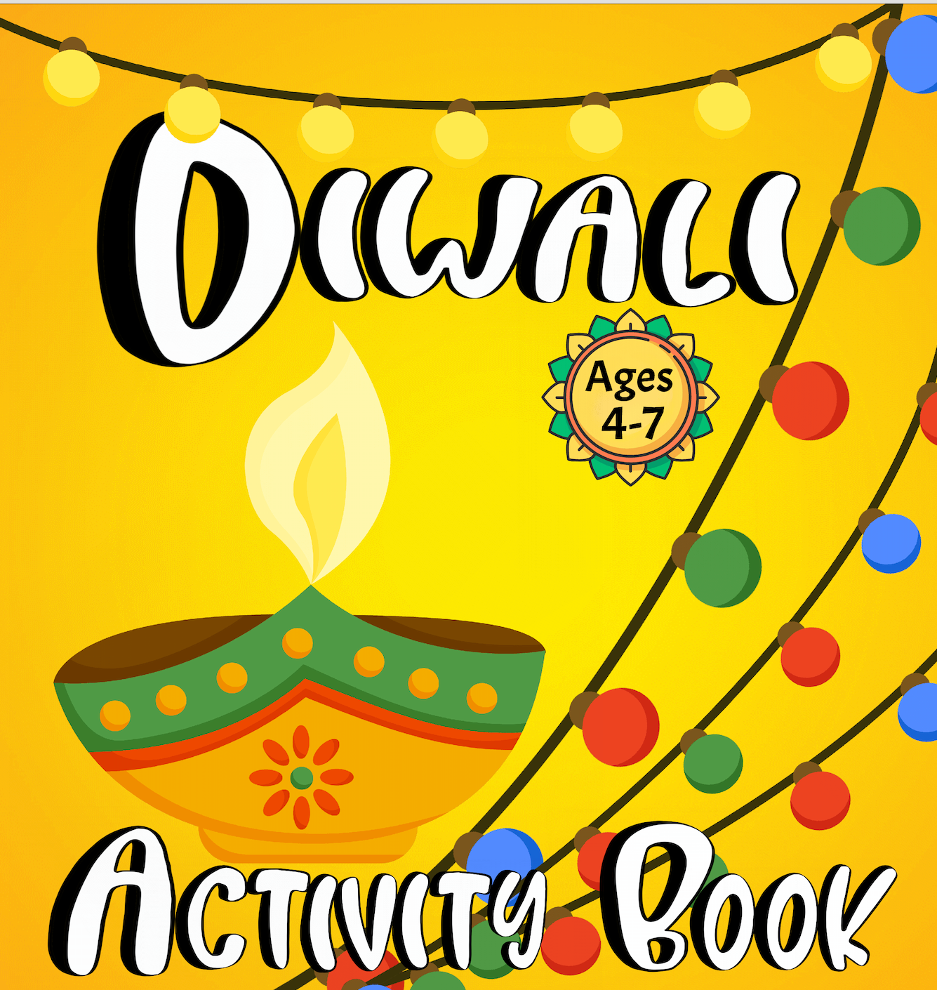 Diwali Activity Book for Kids Ages 4-7