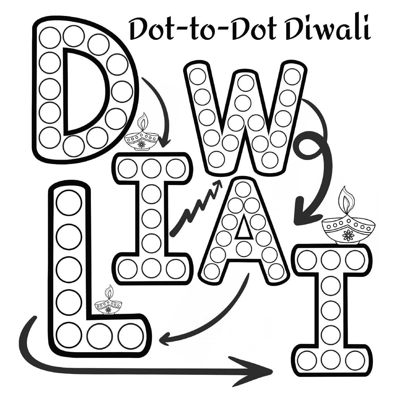 Diwali Activity Book for Kids Ages 4-7